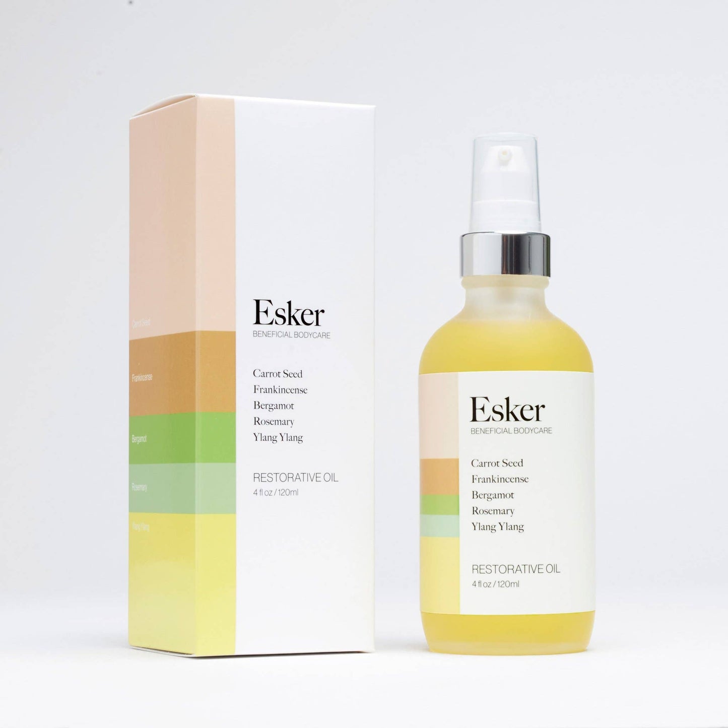 Esker Restorative Body Oil available at LaSource in Darien