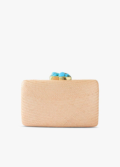 Jen Clutch with Turquoise Stones