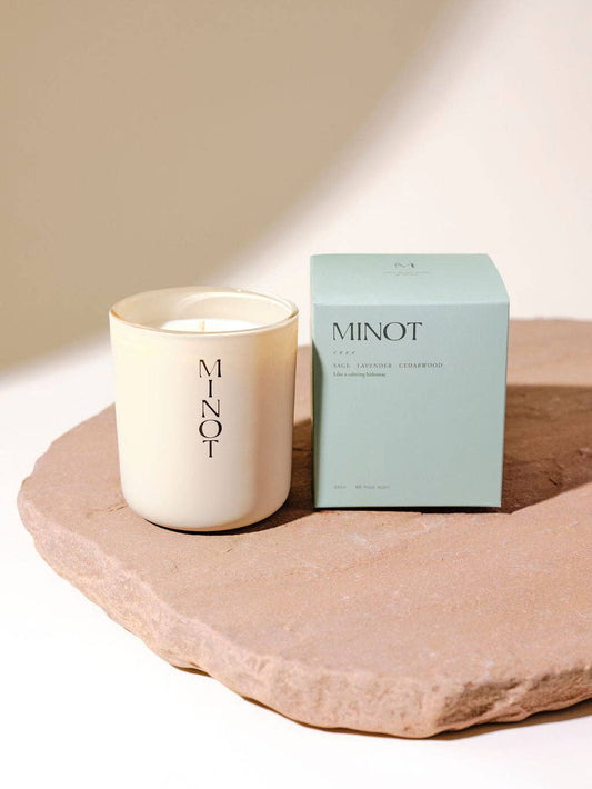 Minot- Cove Candle, available at LaSource in Darien