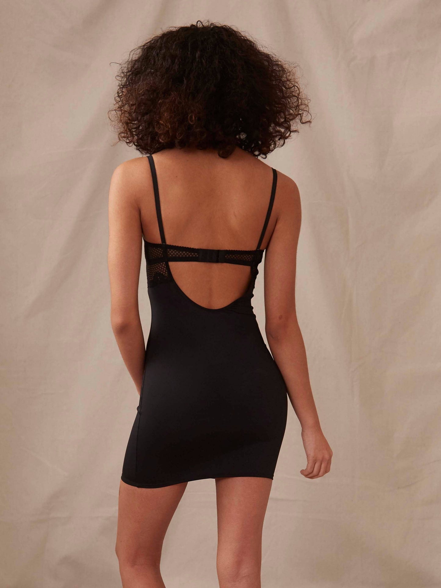   Timpa Lingerie - Alice Slip Dress in Black, available at LaSource in Darien