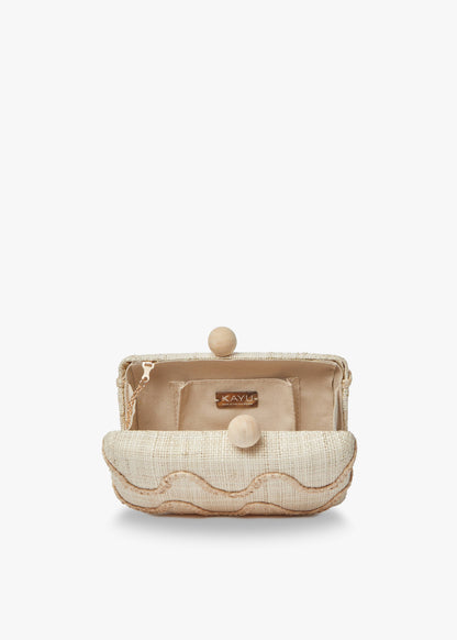 Kayu - Tierra Clutch in Natural, available at LaSource in Darien
