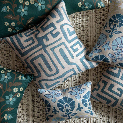 Indigo Classic Kuba Cloth Pillow