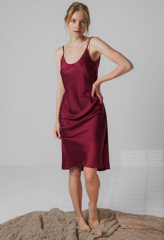 Washable Silk Bias Slip Dress