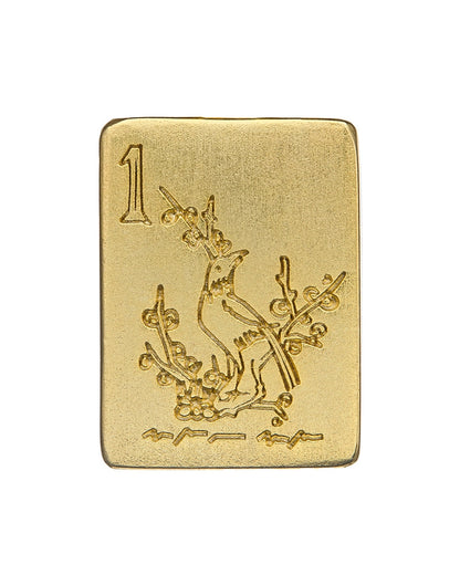 Bam Bird Mahjong Paperclip Necklace