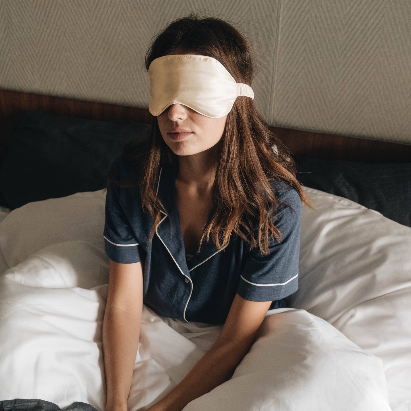 Eucalyptus Silk Sleep Mask, available at LaSource in Darien.