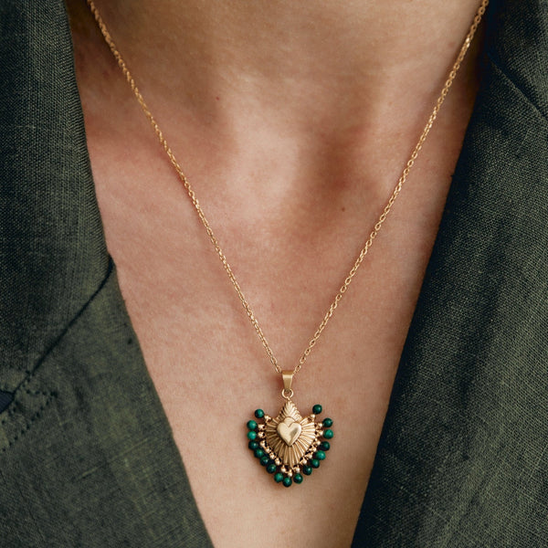 The Cuore Stones Necklace by IBIZA PASSION, available at LaSource in Darien.