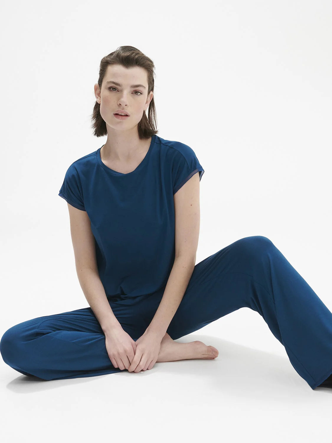 Simone Perele SP Aurore Pant in Poseidon Blue, available at LaSource in Darien