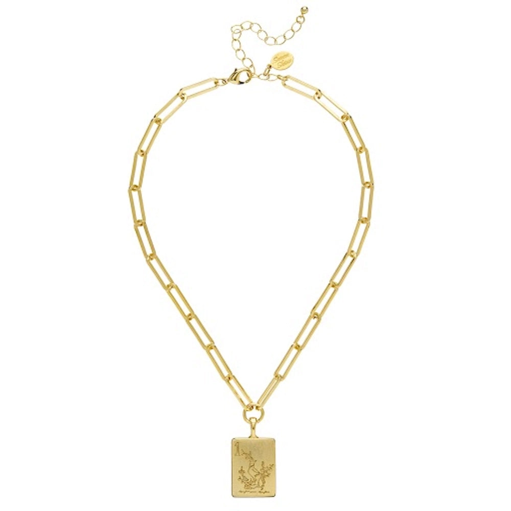 Bam Bird Mahjong Paperclip Necklace