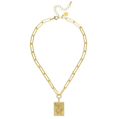 Bam Bird Mahjong Paperclip Necklace