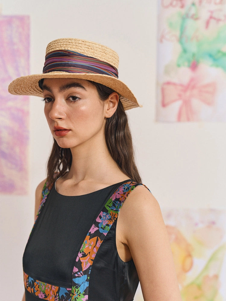 Frida's Garden Raffia Hat
