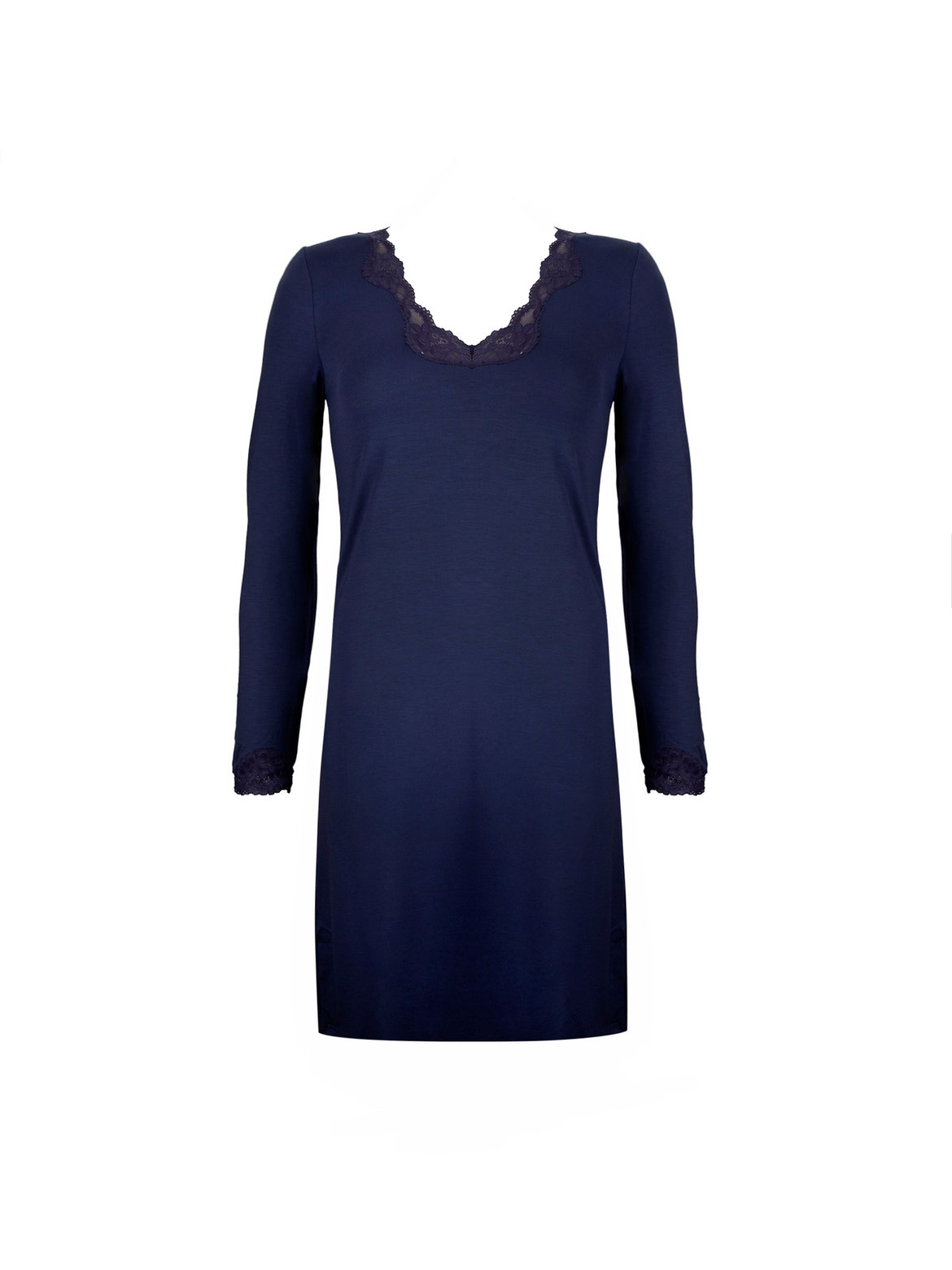 Antigel - Simply Perfect Long Sleeve Nightie in Blue Purple, available at LaSource in Darien