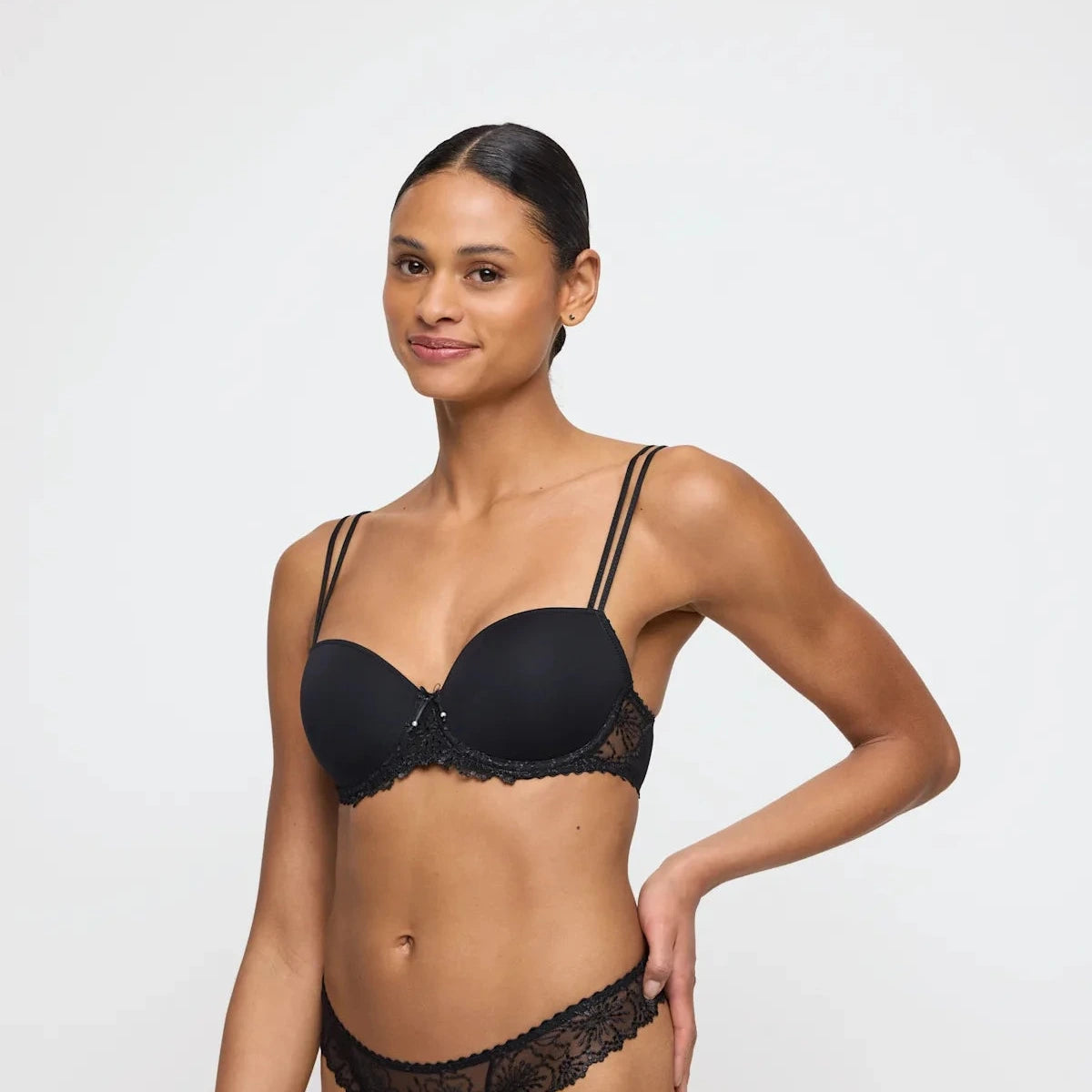 Jane Lace Trim Balcony Bra