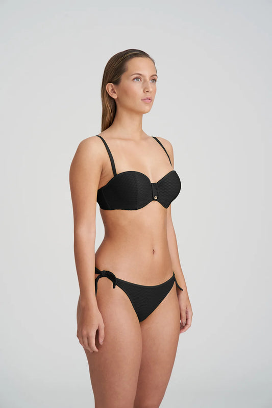 Brigitte Strapless Bikini Top in Black