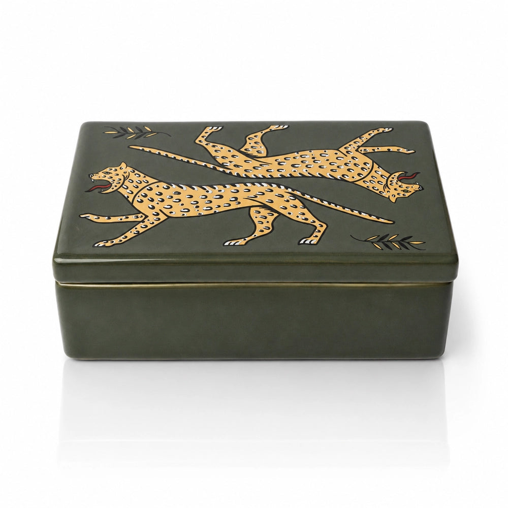 Duo Leopard Ceramic Box