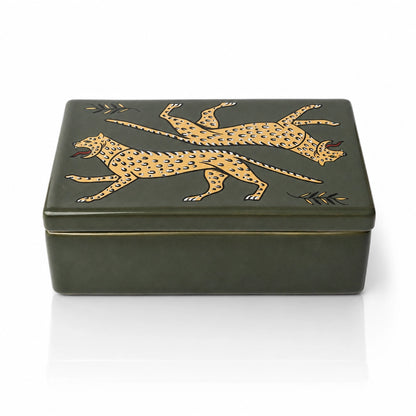 Duo Leopard Ceramic Box