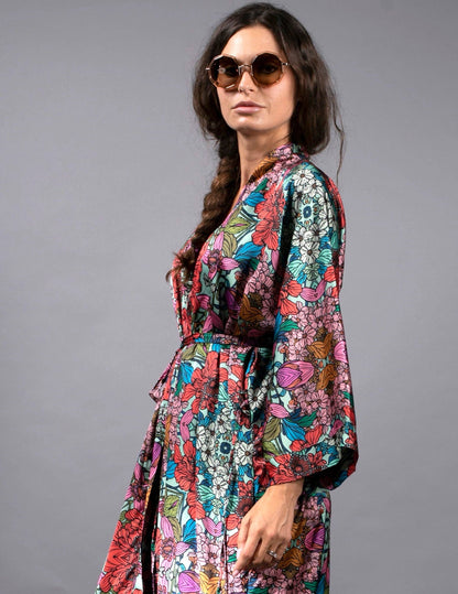 Long Sleeve Garden Kimono