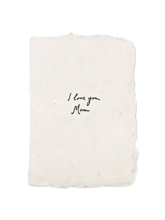 I Love You, Mom Card