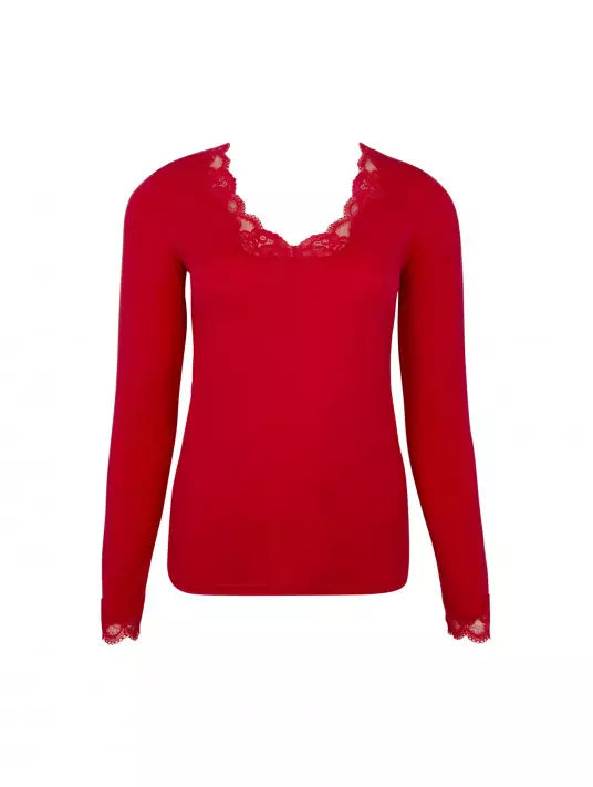 Antigel - Simply Perfect Pajama Long Sleeve in Red, available at LaSource in Darien