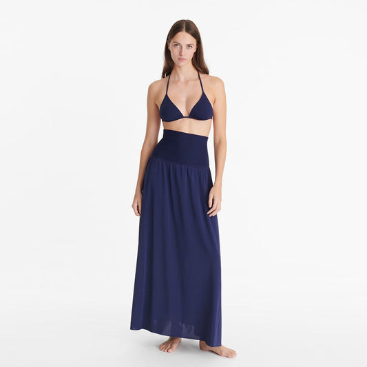 Oda Long Bustier Dress in Nautique