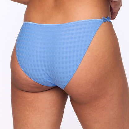 String Bikini Brief in Santorini Blue