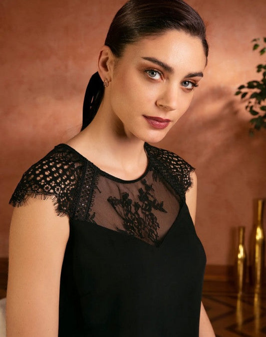 Lise Charmel Feerie Couture RTW Top in black at LaSource in Darien