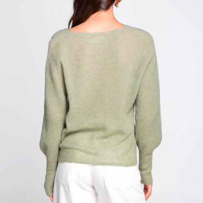 V-Neck Alpaca Sweater