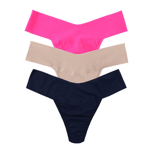 BreatheSoft™ Natural Rise Thong - 3 Pack