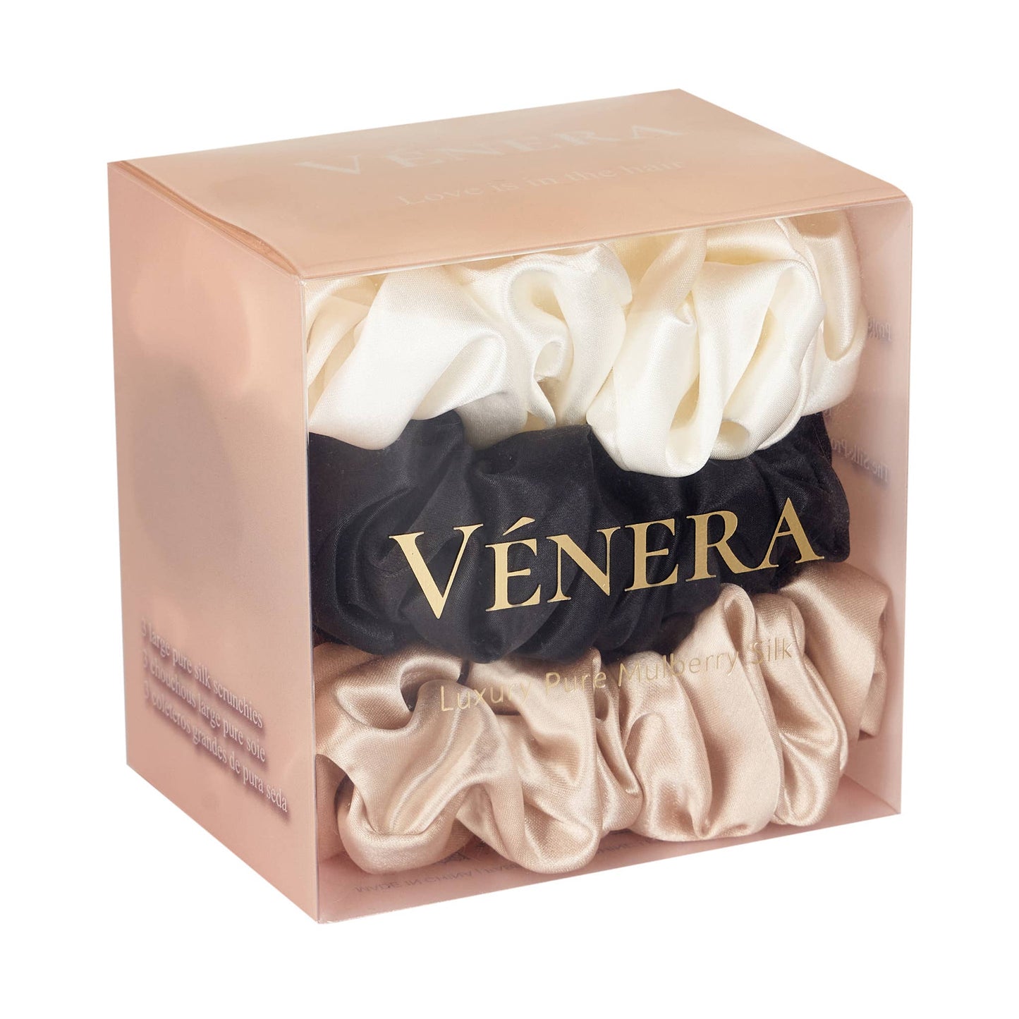 Venera 100% Organic Pure Silk Scrunchies