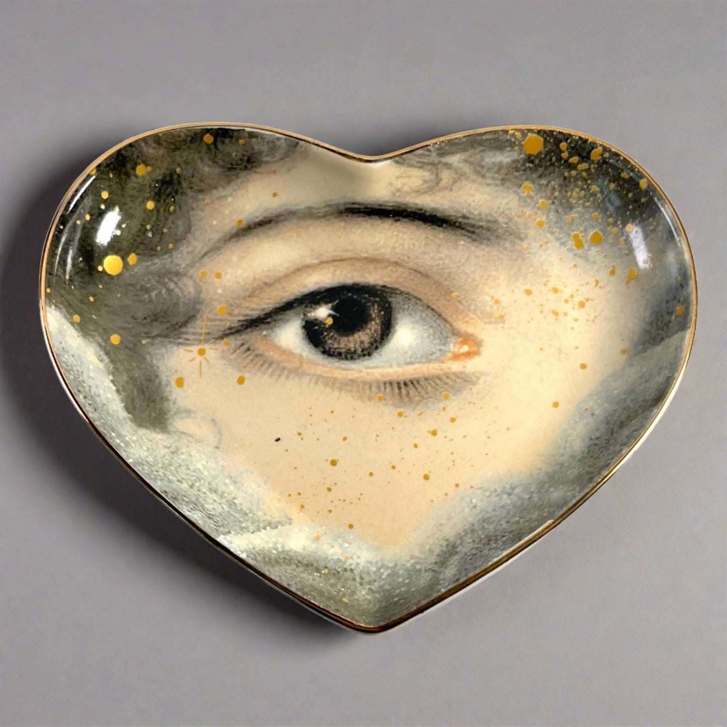 Spitfire Girl Lovers Eye Ceramic Heart Dish at LaSource in Darien