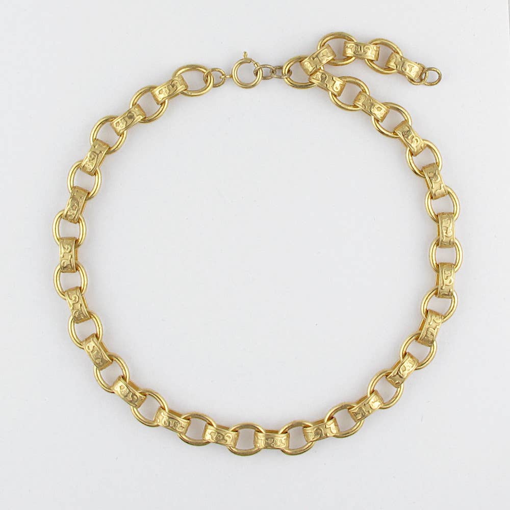  La Vie Parisienne -Baroque link Necklace, available at LaSource in Darien.