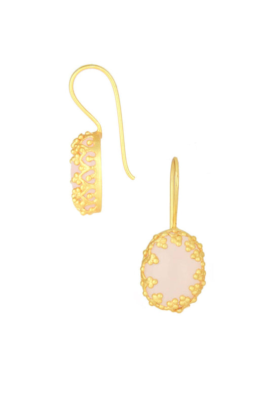 Saachi Filigree Drop Earrings with Gold Accents available at LaSource in Darien